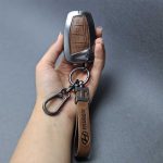 کاور ریموت هیوندایی گرنجور - سانتافه و سنتنیال کیلس چهار دکمه طرح دورفلزی وسط چرم اعلا - Image 7