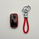 کاور ریموت پژو 405 و پارس دو دکمه کلید تاشو طرح براق با بند ست - Image 8