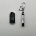 کاور ریموت مزدا 3 کلید تاشو طرح چرم با بند ست - Image 2