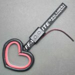 آویز سوریکاوا چراغ دار طرح قلب مشکی - Image 5