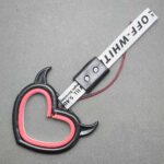 آویز سوریکاوا چراغ دار طرح قلب مشکی - Image 8