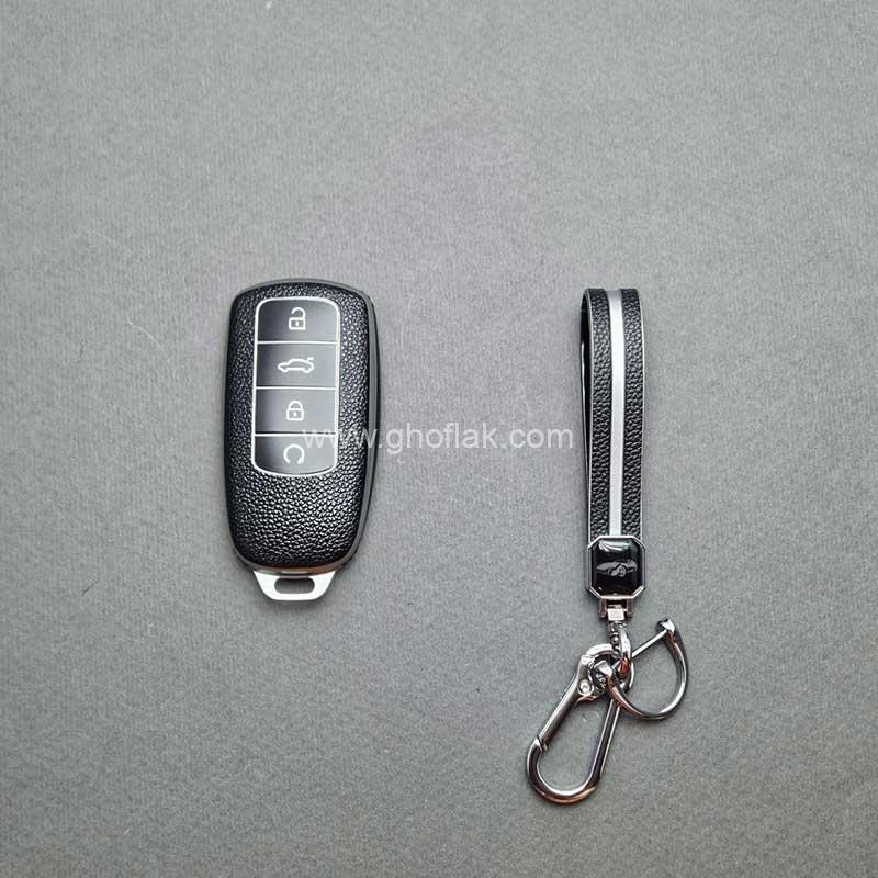 فونیکس-طرح-چرم-005 کاور ریموت تیگو 8 - فونیکس و لوکانو طرح چرم با بند ست - Image 1