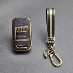 کاور ریموت آریزو و تیگو ریموت بزرگ طرح چرم با بند ست - Image 5