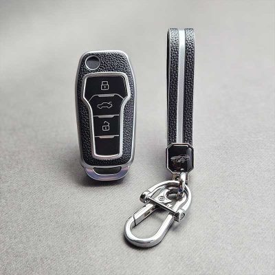 کاور ریموت ساینا اس کوییک اس و اطلس کلید تاشو طرح چرم با بند ست