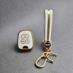 کاور ریموت سایپا (پراید - تیبا - کوییک) طرح چرم با بند ست - Image 5