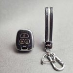 کاور ریموت سایپا (پراید - تیبا - کوییک) طرح چرم با بند ست - Image 7