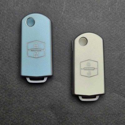 کاور ریموت مزدا 3 کلید تاشو طرح چرم