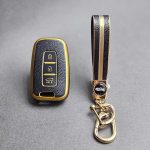 کاور ریموت هیوندایی و کیا سه دکمه طرح چرم با بند ست - Image 8