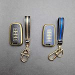 کاور ریموت هیوندایی و کیا چهار دکمه طرح چرم با بند ست