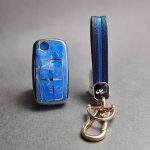 کاور ریموت پژو 405 و پارس دو دکمه کلید تاشو براق با بند ست - Image 4