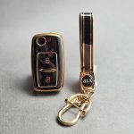 کاور ریموت پژو 405 و پارس دو دکمه کلید تاشو براق با بند ست - Image 5