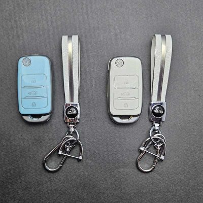 کاور ریموت چانگان کلید تاشو طرح چرم با بند ست