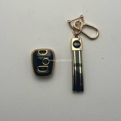 کاور ریموت پژو 206 و 207 و رانا و پارس مدل 96 به بالا طرح براق با بند ست