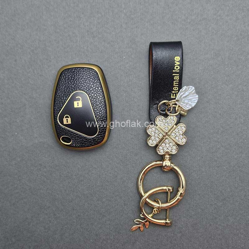 ال-نود-طرح-چرم-07 کاور ریموت ال نود و ساندرو طرح چرم با بند ست نگین دار - Image 1