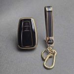 کاور ریموت تویوتا C-HR - کرولا و لوین بنزینی دو دکمه طرح براق با بند ست