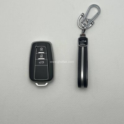 کاور ریموت تویوتا سی اچ ار و لوین بنزینی طرح چرم با بند ست