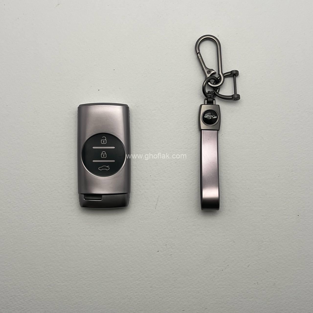 photo_2_2025-02-20_12-46-13 کاور ریموت تیگو 7 - ایکس 55 - ایکس 33 پرو - ایکس 22 پرو طرح متالیک با بند ست - Image 1