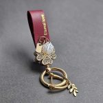 آویز چرم نگین دار یراق طلایی - Image 17