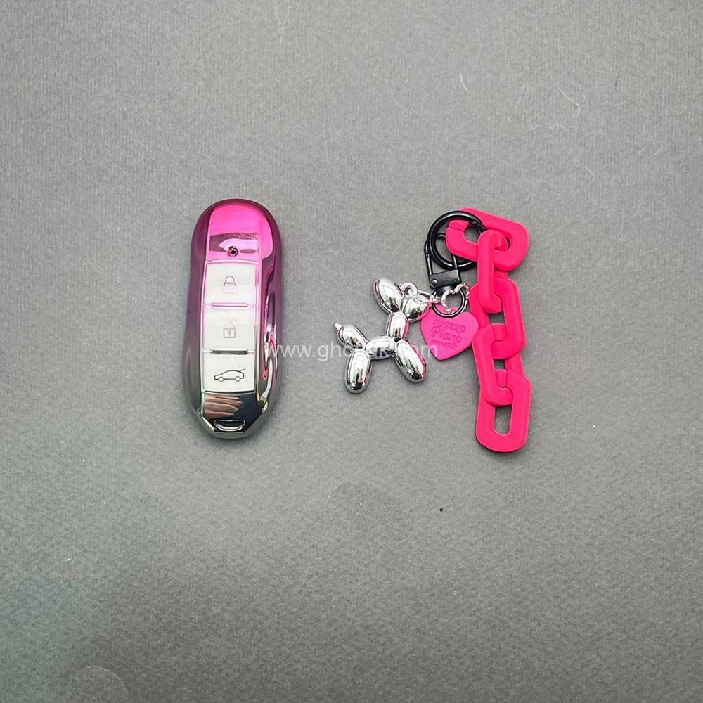 دیگ2 کاور ریموت دیگنیتی و پورش طرح پینک با بند ست - Image 1