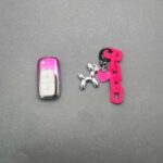 کاور ریموت پژو 405 و پارس کلید تاشو دو دکمه پینک با بند ست