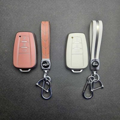 کاور ریموت تویوتا سی اچ ار و لوین بنزینی طرح چرم با بند ست