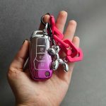 کاور ریموت ساینا اس و اطلس کلید تاشو پینک با بند ست