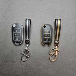 کاور ریموت پژو 2008 تاشو طرح چرم با بند ست