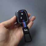 کاور ریموت پژو 206 - رانا - 207 - پارس مدل بالا دور فلزی طرح کربن