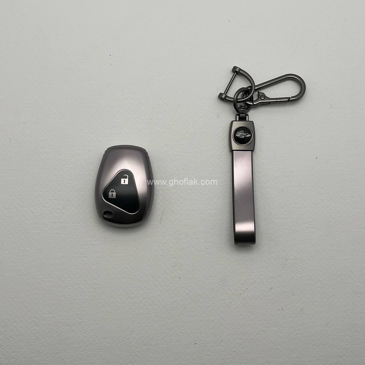 photo_1_2025-02-20_12-32-59 کاور ریموت ال نود و ساندرو طرح متالیک با بند ست - Image 1