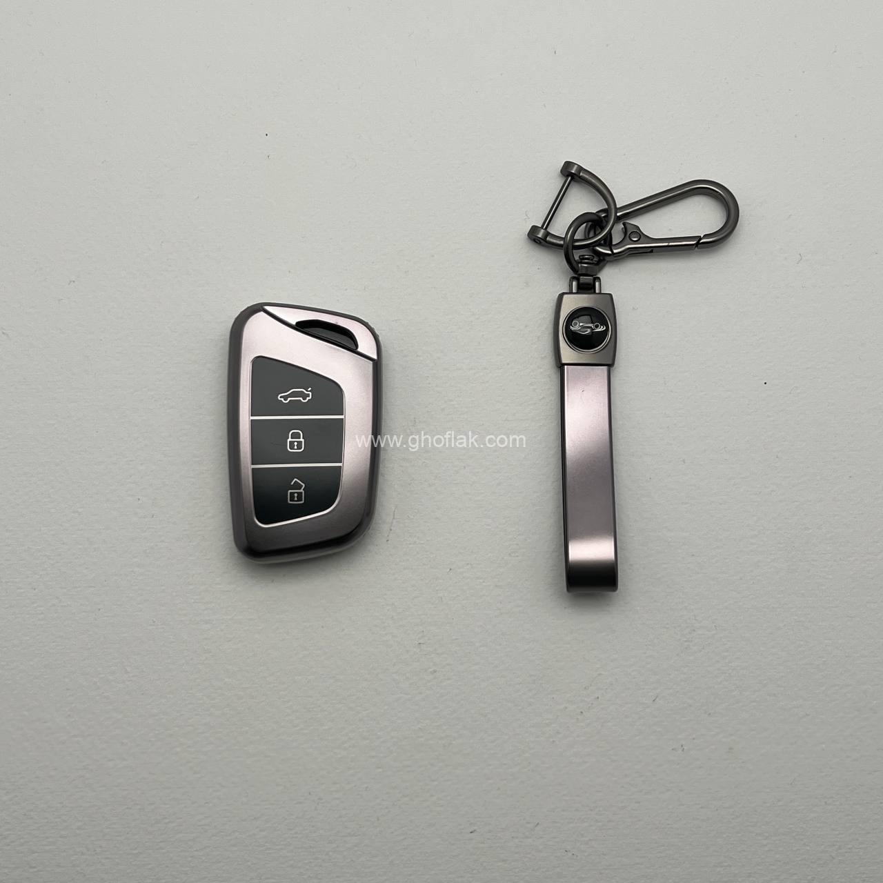 photo_2_2025-02-20_12-32-59 کاور ریموت کی ام سی تی 9 و جک کی 7 طرح متالیک با بند ست - Image 1