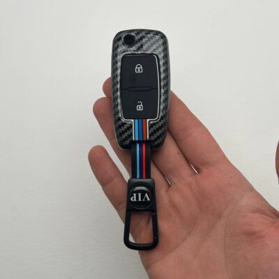 کاور ریموت 405 و پارس کلید تاشو دو دکمه دور فلزی طرح کربن