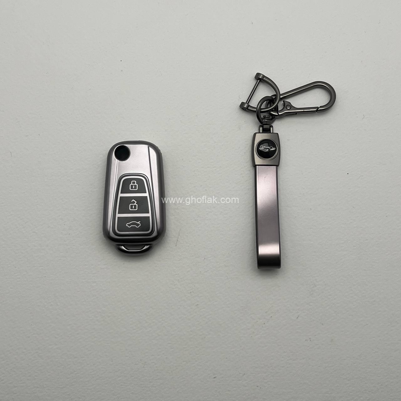 photo_3_2025-02-20_12-32-59 کاور ریموت لیفان ایکس 60 و ایکس 50 طرح متالیک با بند ست - Image 1