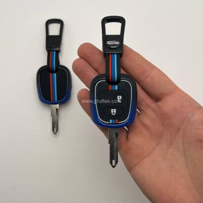 کاور ریموت پژو 206 و 207 و پارس مدل بالا دور فلزی آبی