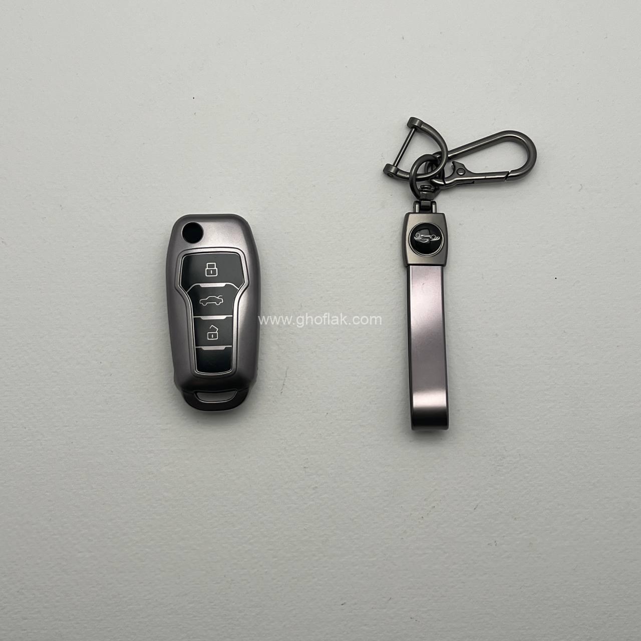 photo_7_2025-02-20_12-32-59 کاور ریموت ساینا اس و اطلس کلید تاشو طرح متالیک با بند ست - Image 1