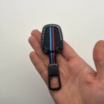 کاور ریموت دور فلزی ایرانخودرو سه دکمه ( دنا سورن سمند) طرح کربن - Image 2