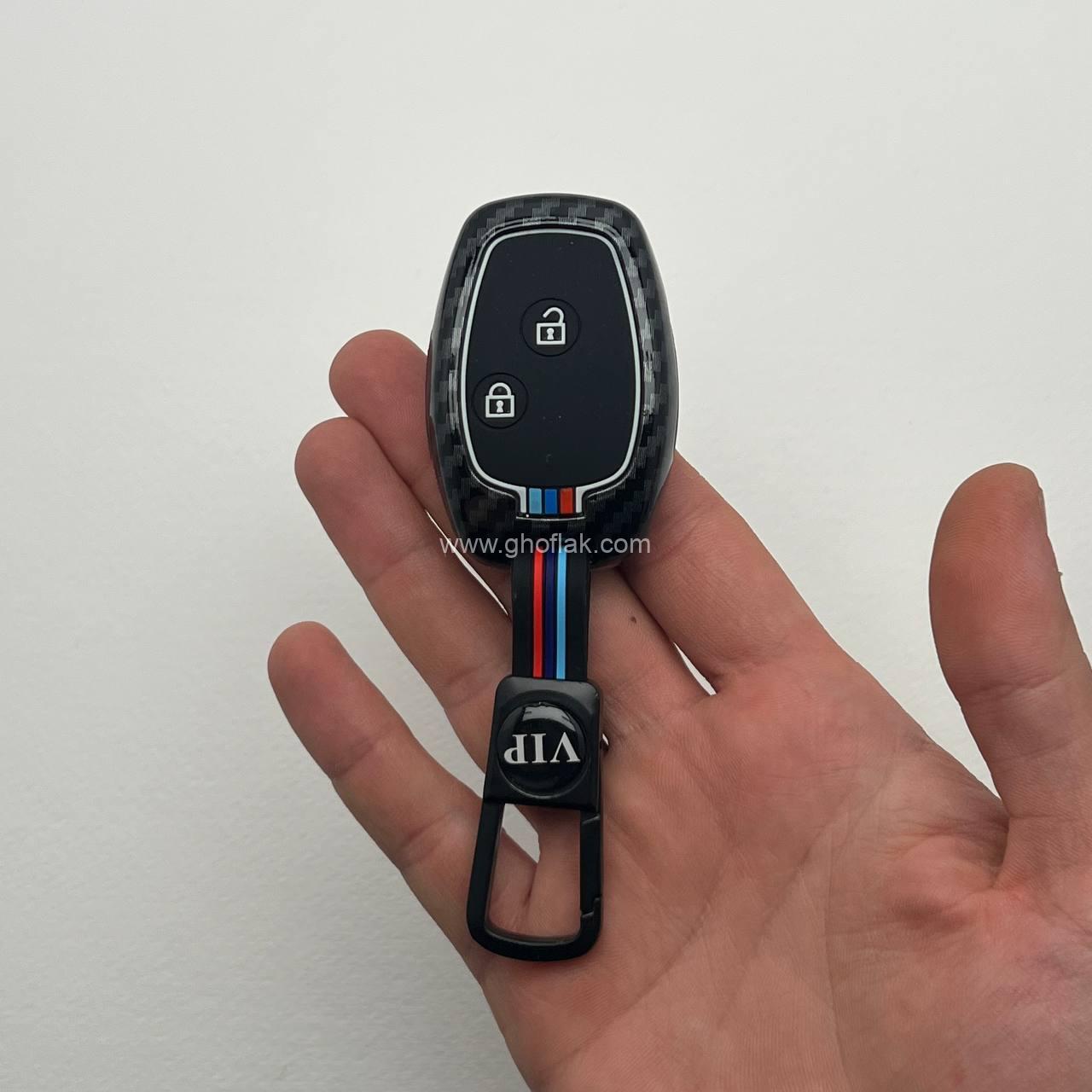 photo_9_2025-02-06_17-13-45 کاور ریموت ال نود و ساندرو و داستر دور فلزی طرح کربن - Image 1