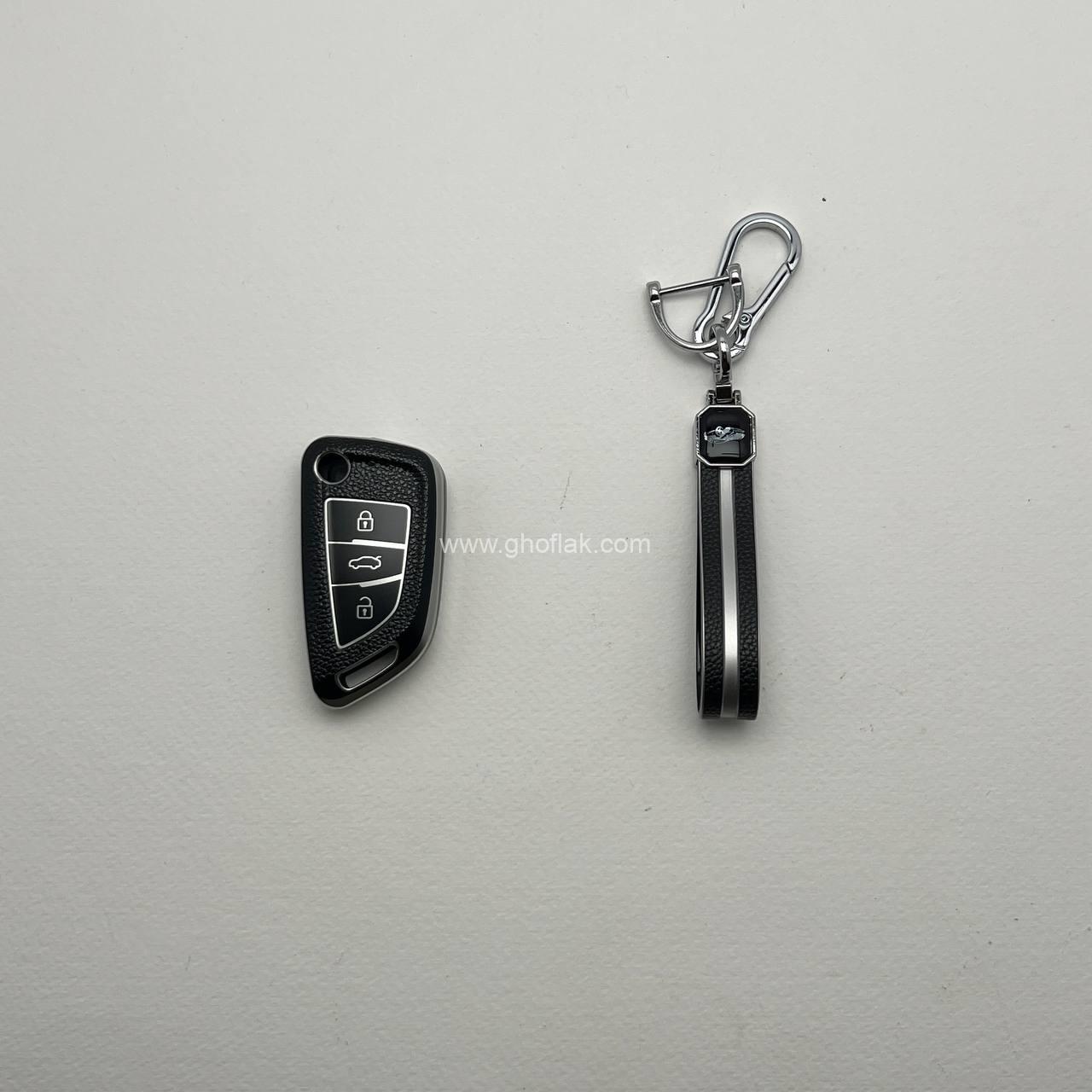 photo_9_2025-02-17_19-19-04 کاور ریموت سهند طرح چرم با بند ست - Image 1