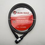 قفل تسمه ای دوچرخه و موتور سانمکس 150 سانت کلید کامپیوتری