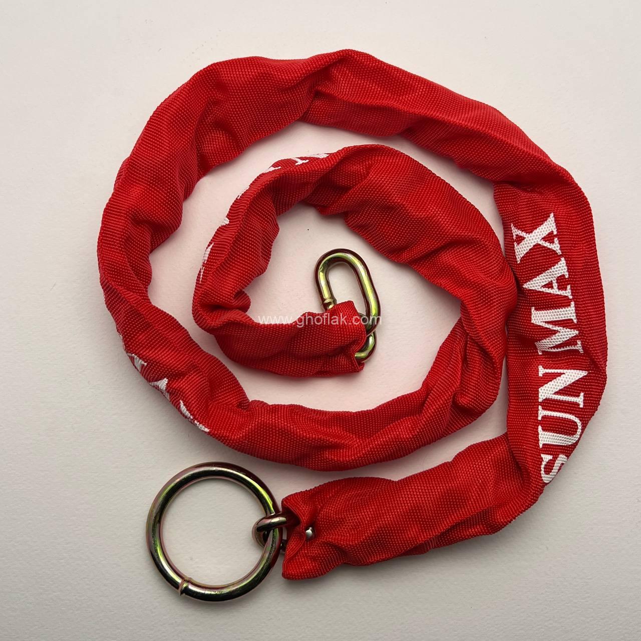 photo_5_2025-03-04_20-06-19 زنجیر ضد سرقت فولادی با روکش محافظ پارچهای سانمکس - Image 1