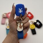 کاور ریموت پژو 206 - 207 - پارس مدل بالا - رانا سیلیکونی با بند چرم کوتاه - Image 3