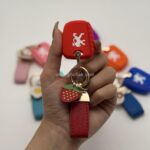 کاور ریموت پژو 206 - 207 - پارس مدل بالا - رانا سیلیکونی با بند چرم کوتاه - Image 7