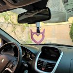 آویز قلبی ماشین دو رو