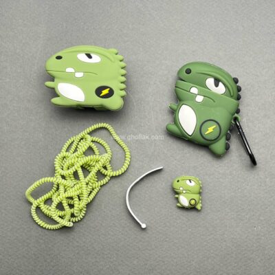 کاور شارژر و کاور ایرپاد طرح دایناسور