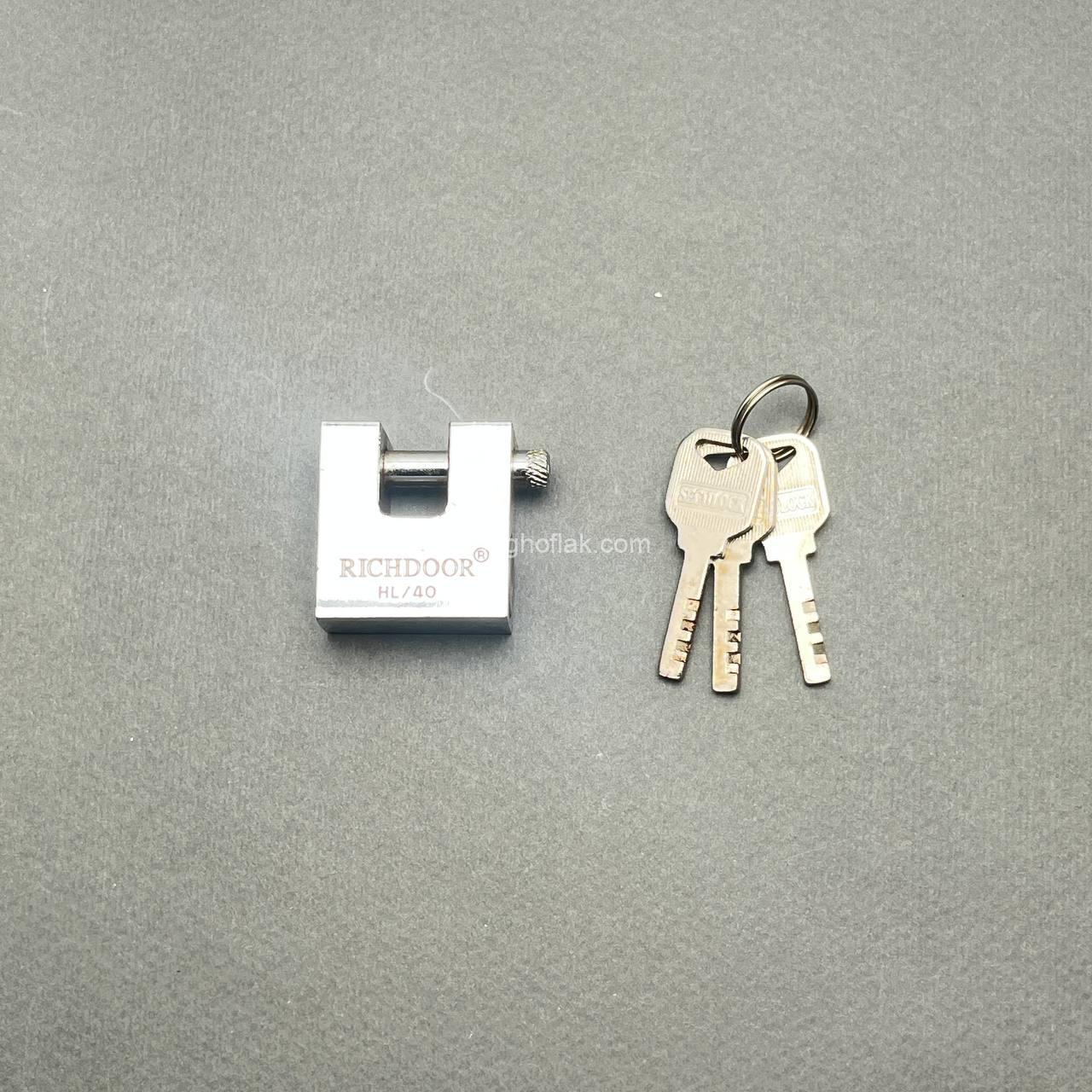 photo_1_2025-05-08_13-43-16 قفل کتابی ریچ دور سایز 40 کلید سولکسی - Image 1