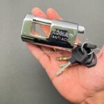 قفل کتابی کهن مدل بیضی کلید هیدرودیسکی سایز 85 ضد اسید - Image 2