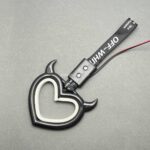 آویز سوریکاوا چراغ دار طرح قلب مشکی - Image 2