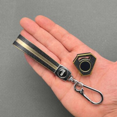 کاور کلید یاماها طرح چرم با بند ست