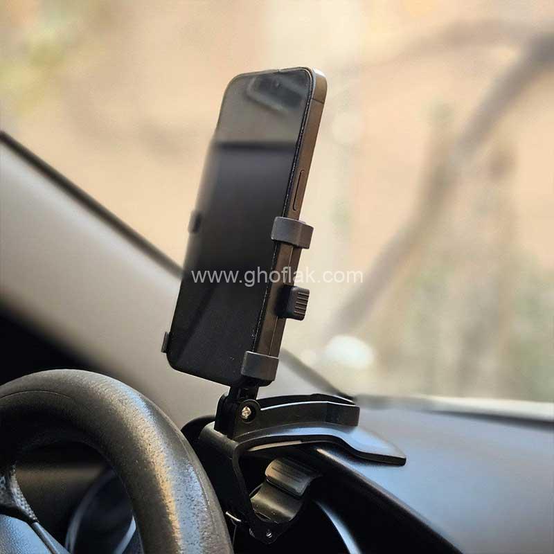 هولدر-موبایل-گیره-ای-داشبوردی-01 هولدر موبایل گیره ای داشبوردی - Image 1