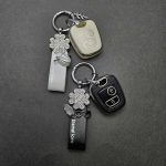 کاور ریموت پژو 206 - 207 - پارس مدل بالا و رانا طرح چرم با بند چرم نگین دار