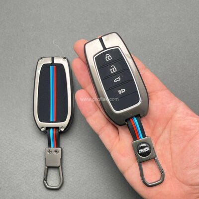 کاور ریموت تویوتا کرولا لوین سی اچ ار هایلوکس هیبریدی چهار دکمه دور فلزی